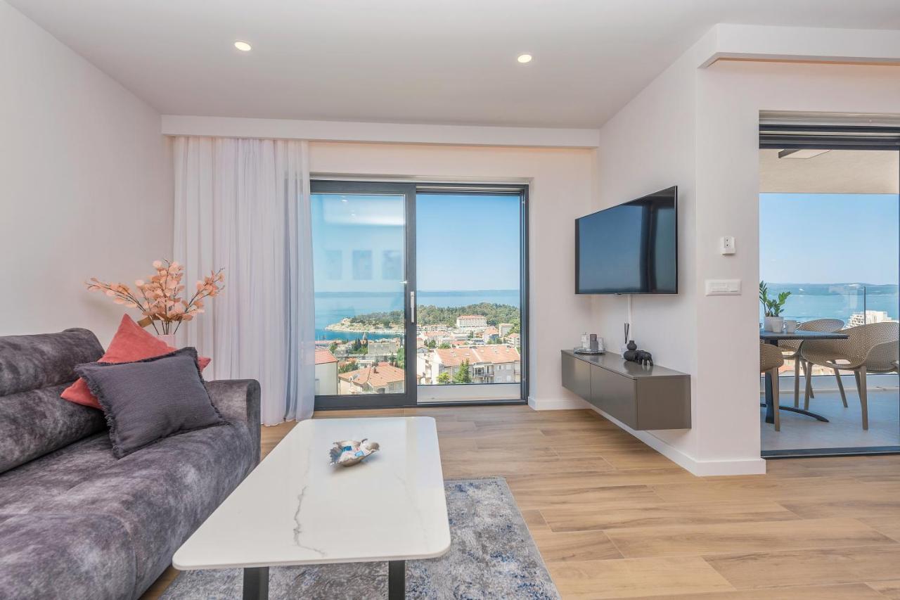 Luxury Adria Sea & City View Apartment Μακάρσκα Εξωτερικό φωτογραφία